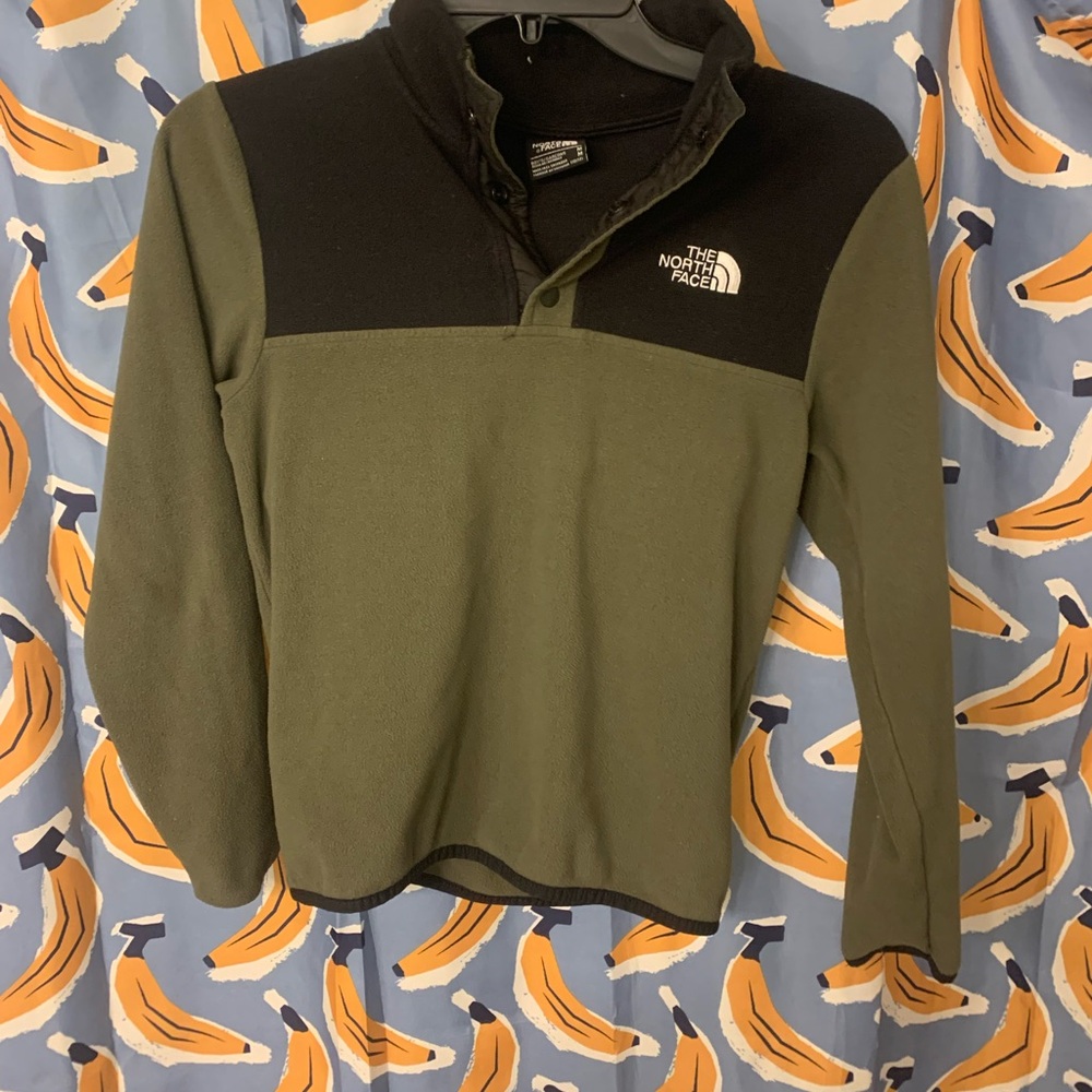 The North Face Boys Green and Black fleece